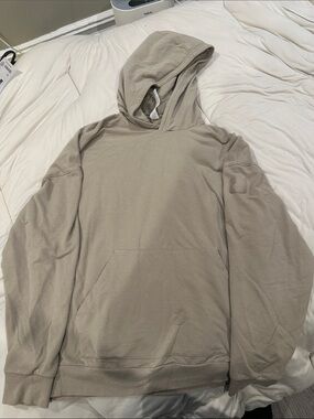 Alo Men's Taupe Hooded Pullover Sweatshirt